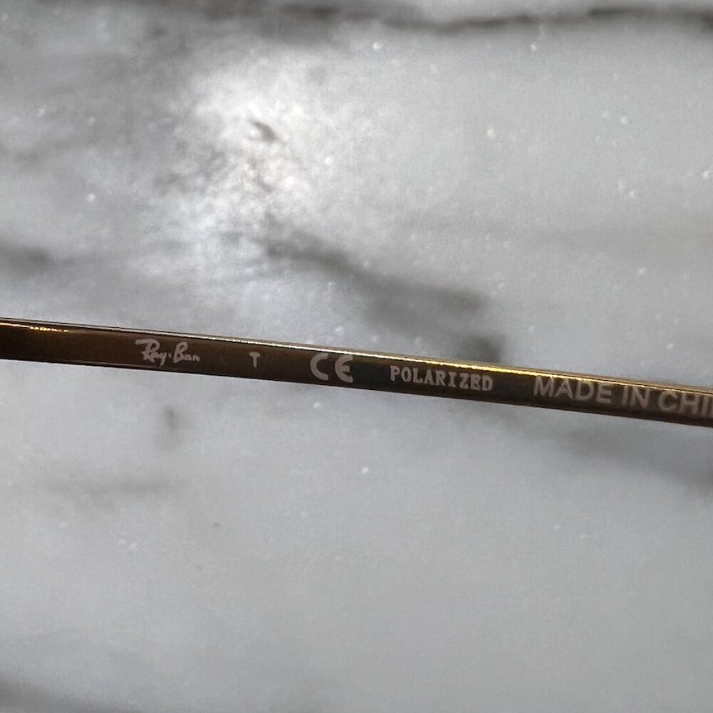 NEW! Ray-Ban Wayfarer Metal Gold Frame NWOT - Picture 5 of 6